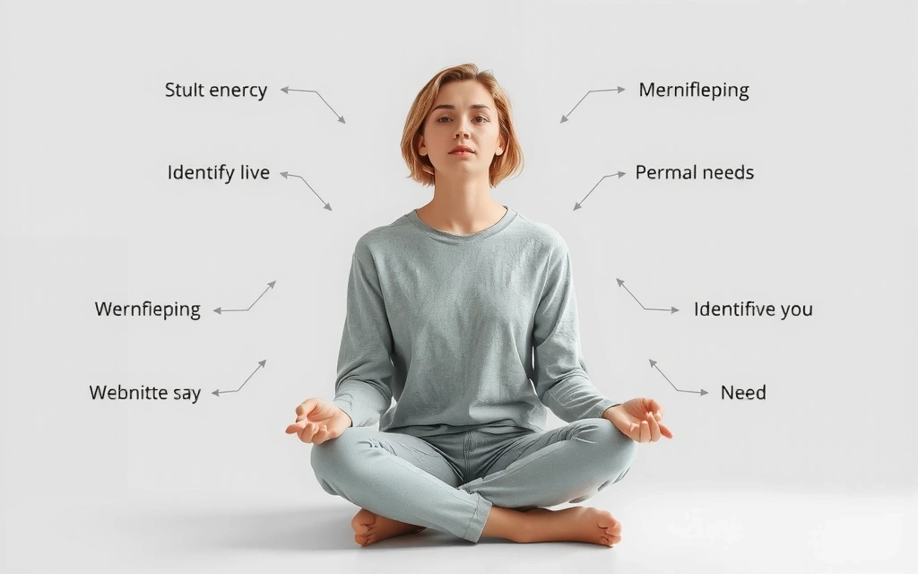 Persona meditando para identificar sus necesidades energéticas.