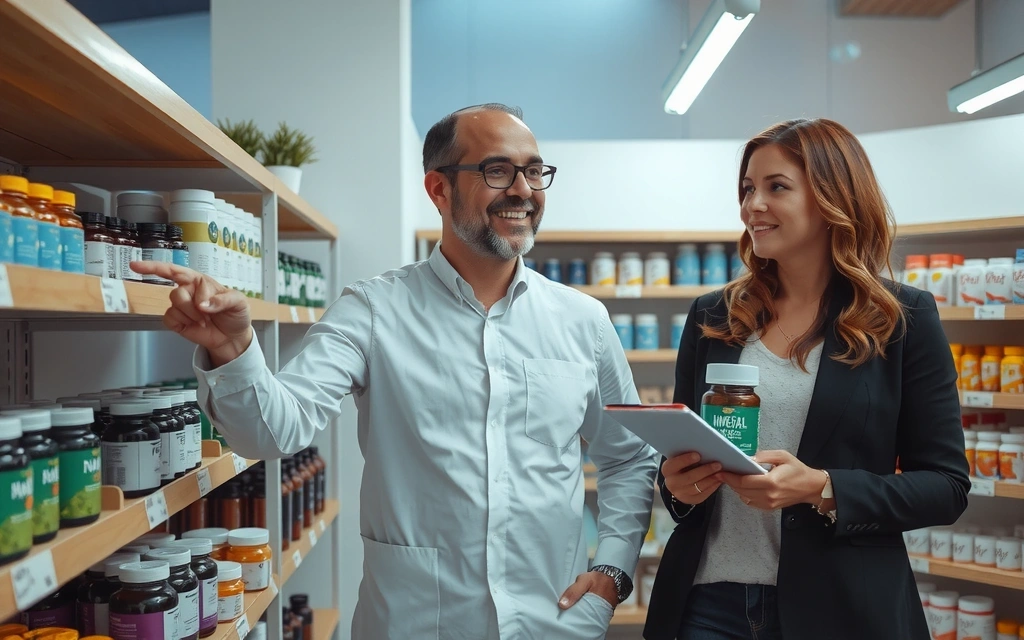Profesional asesorando sobre suplementos