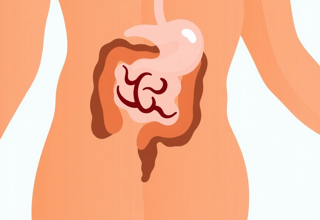 Representación de un sistema digestivo saludable y feliz